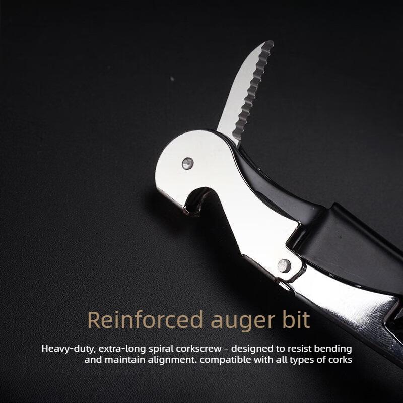 Professional Wine Opener with Foil Cutter 410 Waiter Corkscrew  ,Manual Wine Bottle Opener for Servers, Bartenders and Waiter