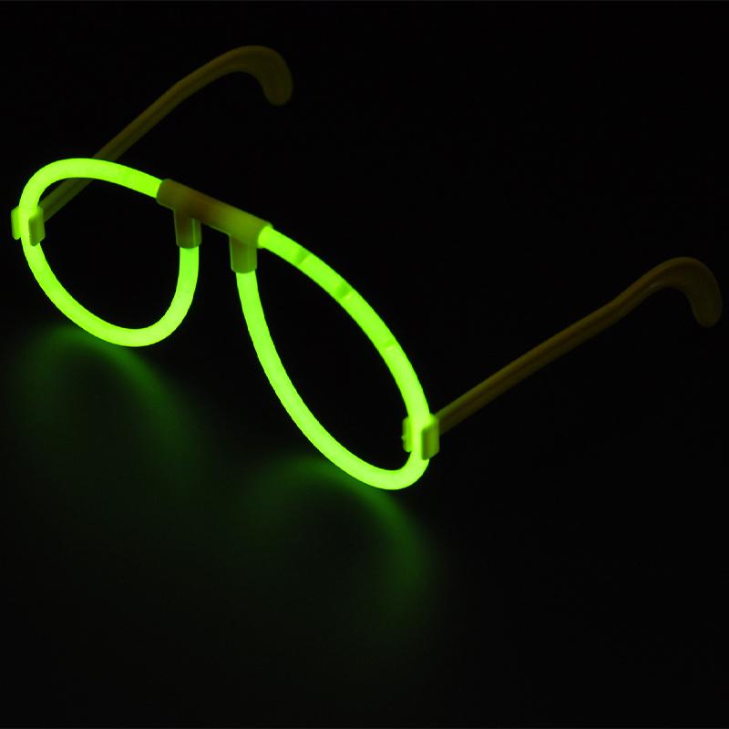 DIY Luminous Eye Glasses Fluorescent Wear Glow Stick Neon Party Gift Adult Kids Birthday Wedding Bar Carnival