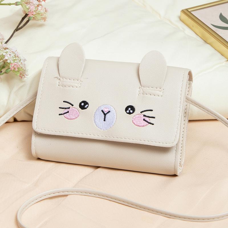 Fashion Cute Oblique Span Bag Mall Bag New Embroidered Cat Change Bag Gift Small Bag