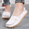 Woman Loafers Genuine Leather Female Shoes Slip On Ballet Bowtie Women's Shoe Size
