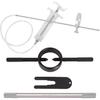 Motorcycle Fork Service Tool Kit, 3PCS Fork Maintenance Tool Set Fork Oil Level Tool, Fork Spring Compressor, And Damper Rod Bleed Tool