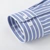 Men Striped Shirts Elastic Slim Fit Long Sleeve Spandex Office Business Work Male Formal Shirt Easy Care