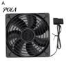 PC Case Fan Cooling Low Noise Quick Cool Down High Rotating Speed 3000RPM 4Pin Brushless Desktop Accessories Powerful
