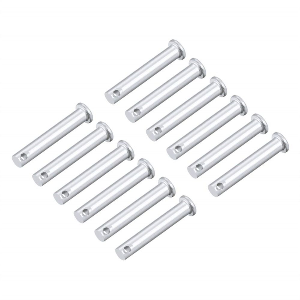 12 шт. M8 шарнирный штифт из нержавеющей стали 304 с плоской головкой, высококачественные штифты с одним отверстием