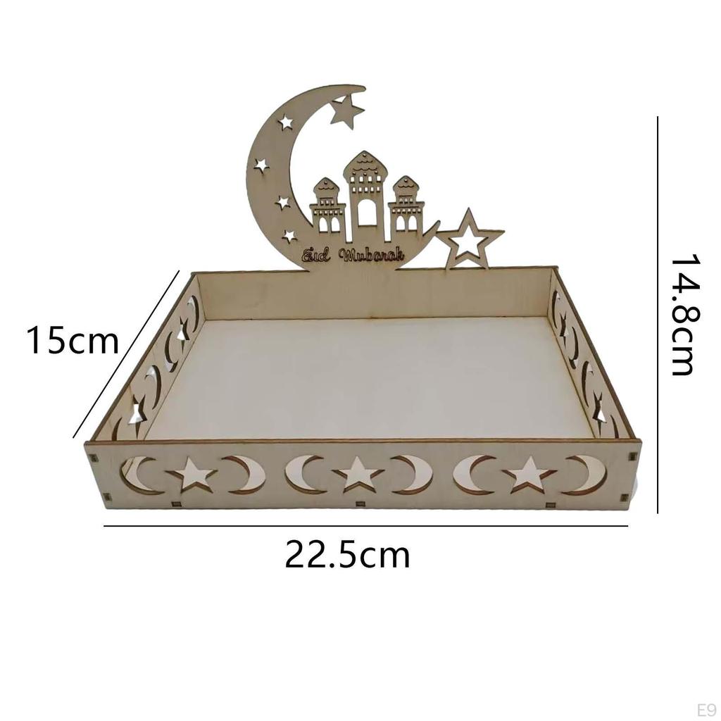 Ид украшения исламский поднос Рамадан DIY сервировка десертная тарелка праздничные принадлежности