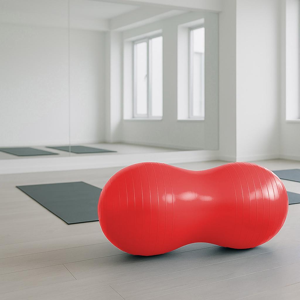 Bc Piłka Rehabilitacyjna Gimnastyczna Do Ćwiczeń Fasolka Orzeszek Fitness Jogi 80X40 Z Pompką