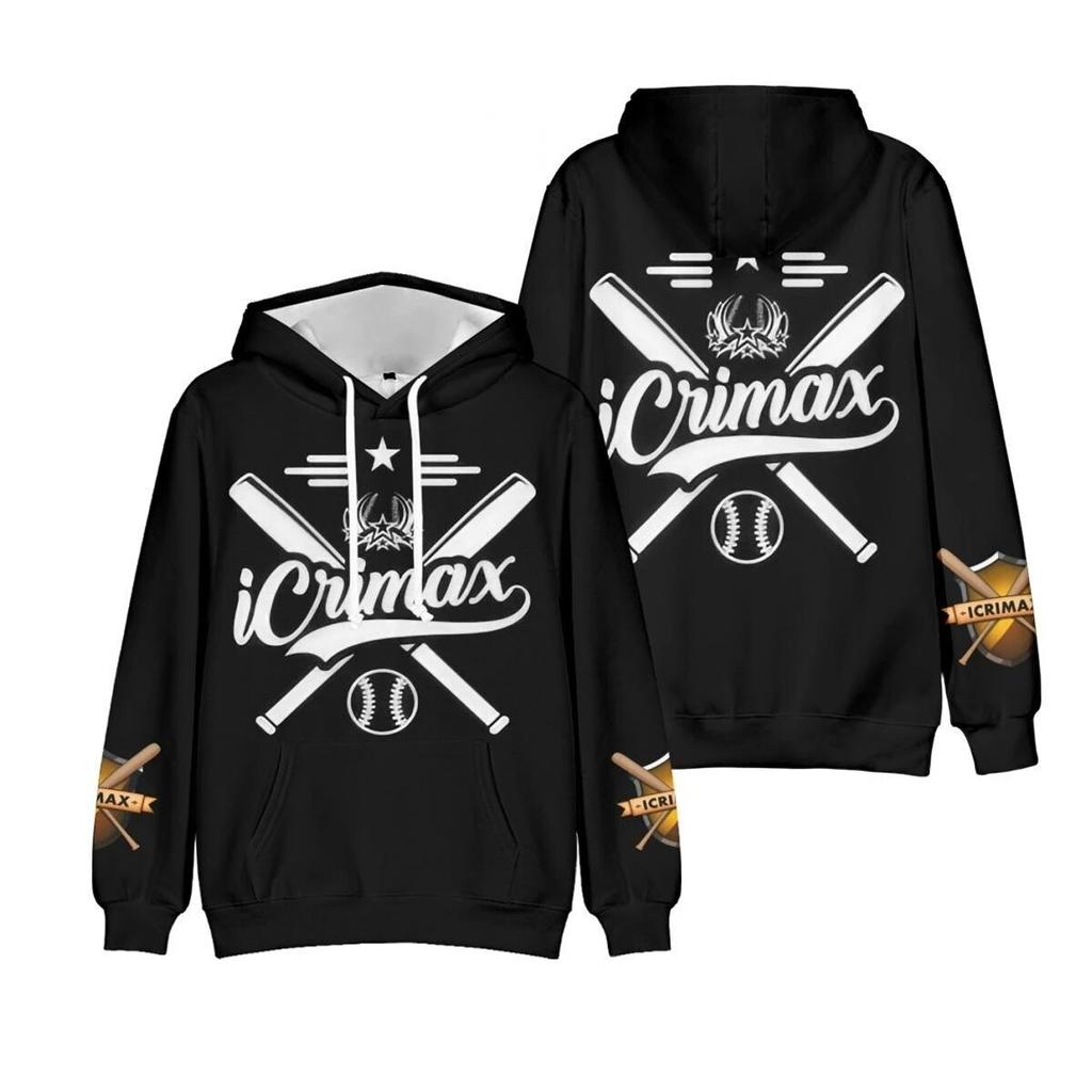 Icrimax Merch толстовка для женщин унисекс с капюшоном уличная одежда большие пуловеры с длинными рукавами Icrimax одежда для мальчиков и девочек-подростков