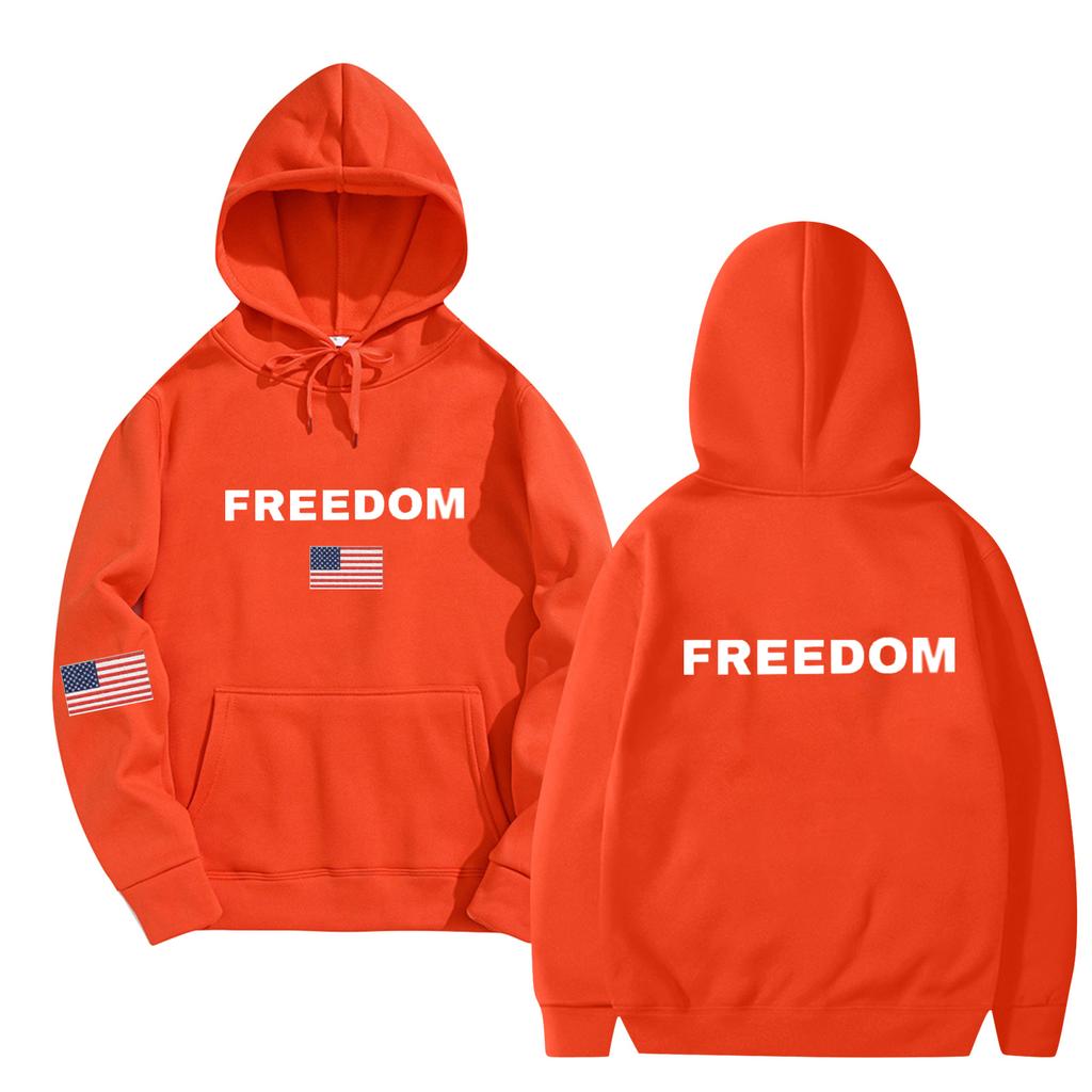 Women's And Men's Fashionable Hooded Long Sleeved Printed Casual Pullover Unisex Sweatshirt Top