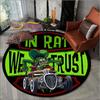Коврик Rat Fink Ретро Круглый Декор Гостиной Манкейв Напольные Коврики для Кровати Коврик под Стул Подарки
