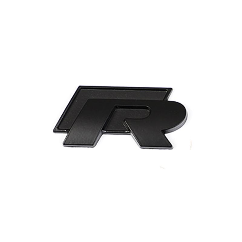 AABIP1 3D Metal Car Body Sticker RLine R Emblem Sticker For Volkswagen Passat b6 Golf Amarok T5 Phaeton Polo Car Body Decoration Paster