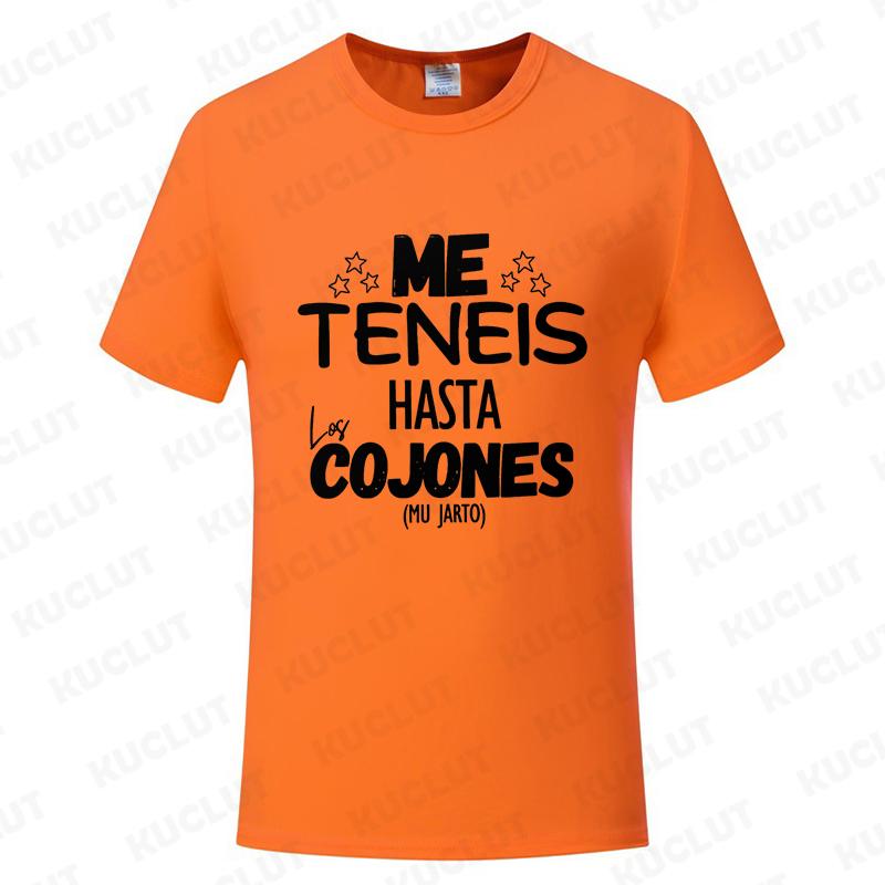 Funny Spanish Phrases Jokes Tees You Have Me Up To The Balls Unisex T Shirt Women Oversized Clothing Short Sleeve Y2k Top