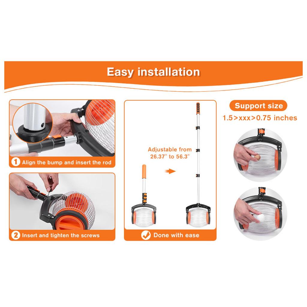 Роликовый сборщик орехов ручной сборщик шаров многофункциональный садовый инструмент для грецких орехов каштан Fr