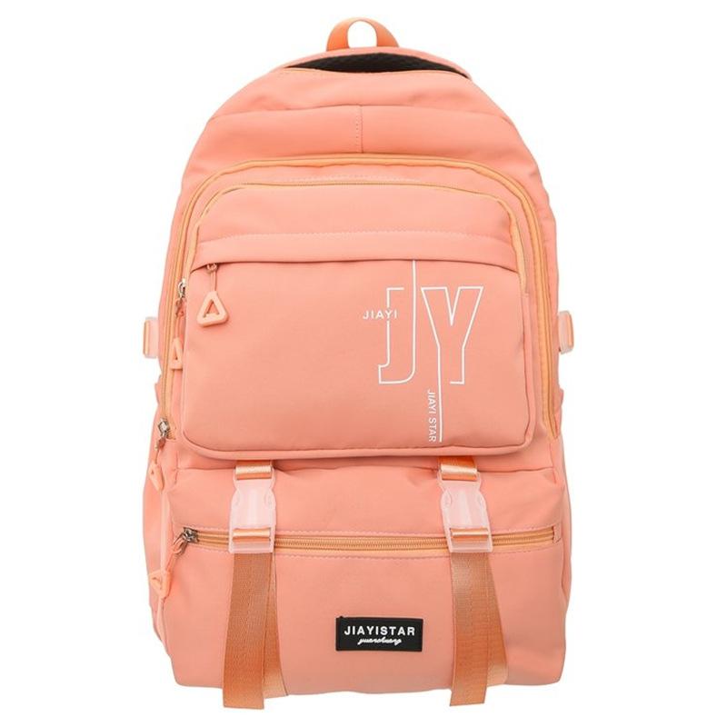 Школьный рюкзак для средней школы, женский рюкзак с буквенным принтом, большой вместимости, дорожный рюкзак