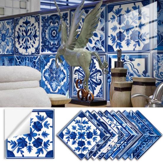 10 листов марокканских наклеек на стену винтажные самоклеящиеся водонепроницаемые ПВХ съемные для ванной комнаты