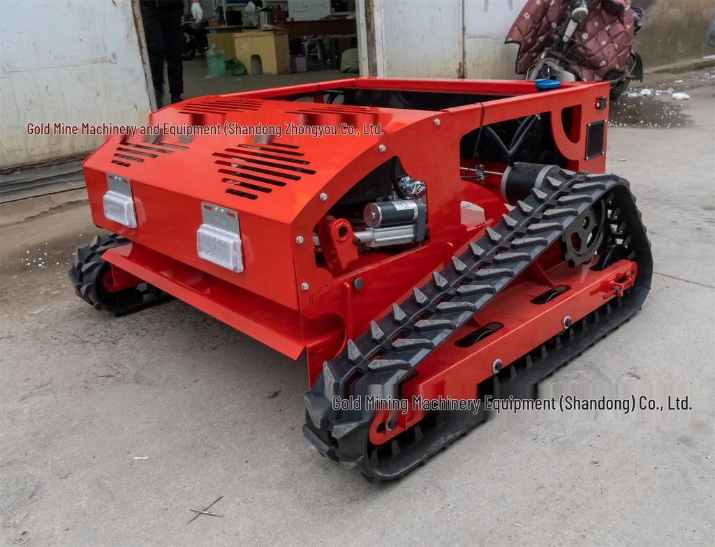 Compact Remote-Controlled Intelligent Lawn & Weed Mower for Fields and Grasslands
