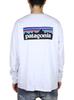Мужская футболка Patagonia с длинным рукавом 004, XL, Белая, [Б/У]