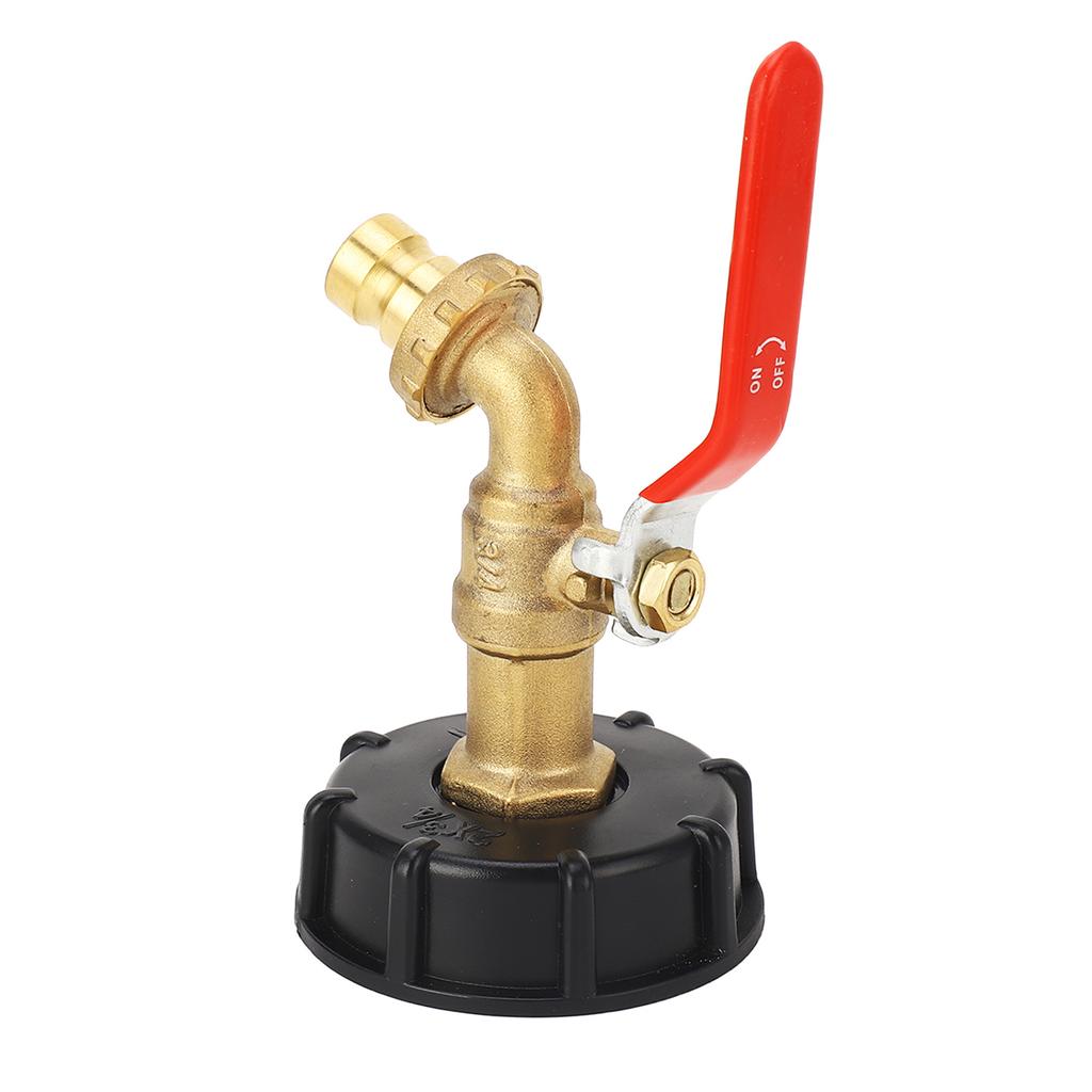 IBC Tote Adapter 3 4in Brass Tote Fitting Coarse Thread 275‑330 Gallon Water Tank Garden Hose Valve Fitting