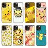Чехол K-90 Lovely Pikachu Black Sofe для iPhone 16 15 Plus 14 13 Mini 12 11 Pro 8 6 6S SE 5 XR XS Max Realme C30 C33 C32 9I VIVO V29 V27 V23 Y36
