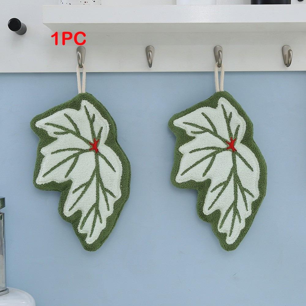 1Pcs New Style Hand Towel Home Convenient Hanging Double-layer Thickened Speed Dry Absorbent Hand Cloth Kitchen And Bathroom