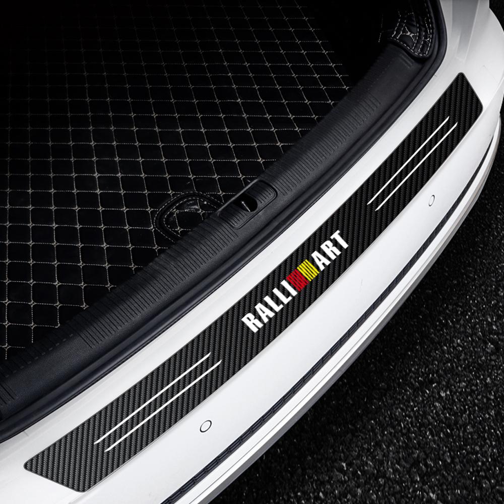 uldf10 1Set Car Carbon Fiber Trunk Load Edge Protective Sticker For Mitsubishi Lancer 10 9 EX Outlander 3 ASX L200 Competition Ralliart