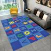 ABC Cartoon Alphabet Children Crawling Kids Playroom Early Education Area Rug,Carpet for Living Room Bedroom Sofa,Non-slip Mat