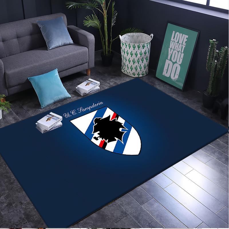 1PC rug Sam-pdoria Team Crest Design Carpet, Chair Rug,Area Rug for Office Bedroom living rooms bedroom, Doormat decor Christmas fan gifts
