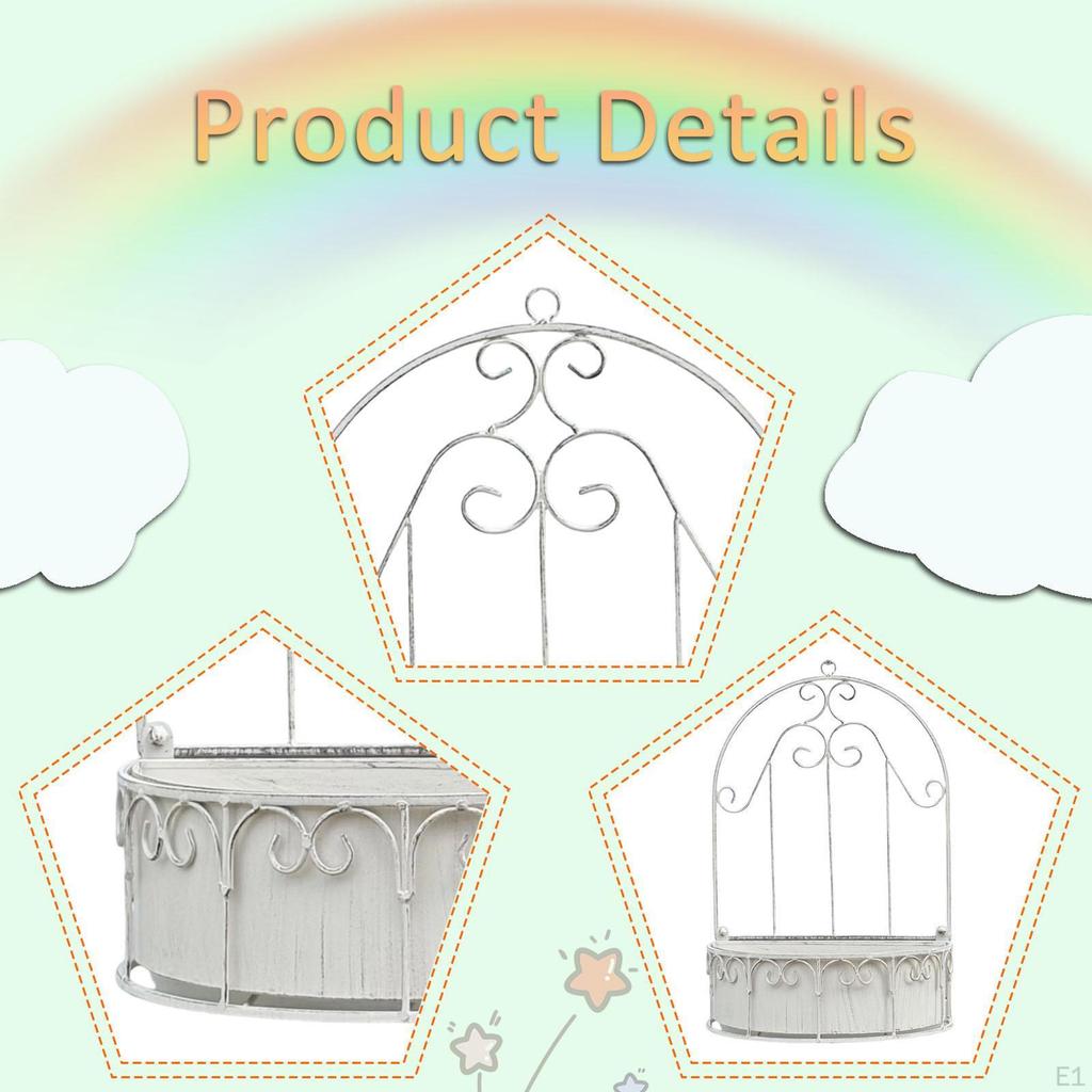 Съемный настенный кашпо 11,8x17,7 дюйма Аксессуар Подвесной контейнер для цветов