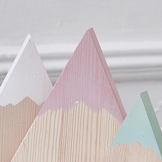 3 шт./набор деревянных украшений в форме снежной горы, реквизит для фотографий, деревянная подвесная настенная вывеска