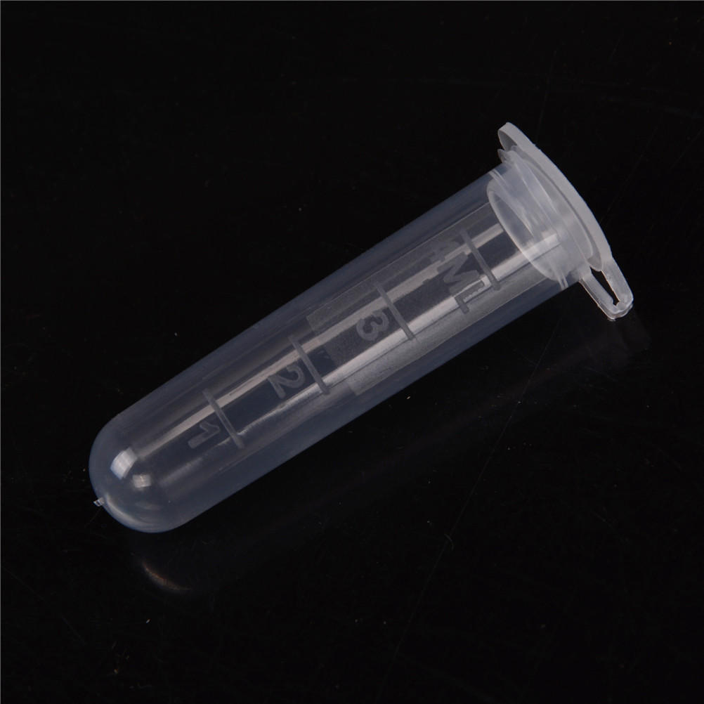 30Pcs 5Ml Plastic Centrifuge Lab Test Tube Vial Sample Container Bottle With Cap