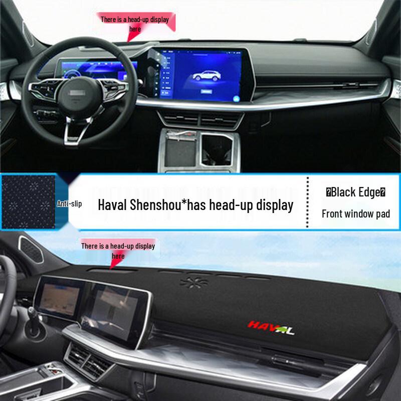 Козырек на панель приборов Haval Shenshou от бликов (22-25) - Теплоизолирующая крышка консоли