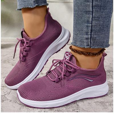 Обувь женская Hundred, сетчатая обувь Fly Weave, однотонная модная повседневная обувь, легкие кроссовки