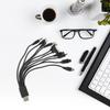 Компактное USB-зарядное устройство 10-в-1 USB-кабель для домашнего использования Прочный материал Плавное электропитание Легкая конструкция ДЛЯ SONY