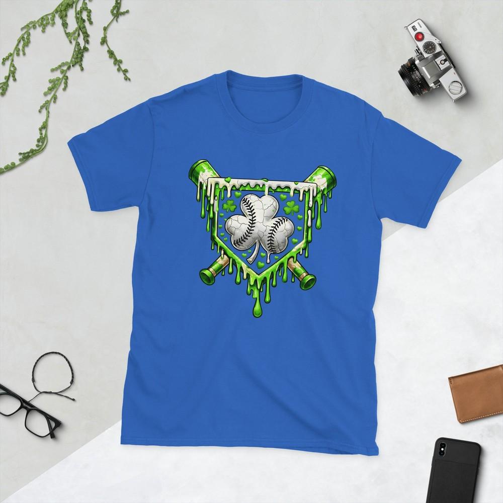 St Patricks Day Baseball Ice Cream Drip For Youth Boys Kids Tshirt