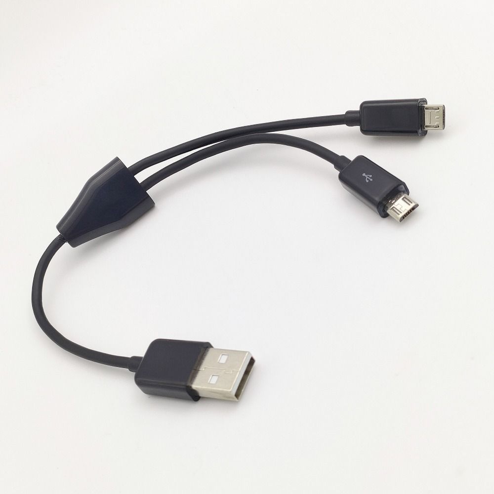 Micro USB на USB 2 порта Micro USB кабель Y-разветвитель 2 в 1 шнур кабели провод Android телефон