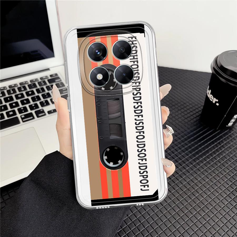Чехол для Xiaomi Redmi Note 14 Pro Plus Note 13 13C 11 11S 10S A4 12 12S 14C 9 10 Мягкая накладка на телефон Модный ретро Кассетная лента