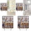 Waterproof Peva Bathroom Curtain Animal Design Long Giraffe Zebra For Living Space