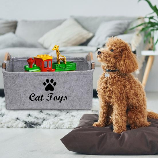 Ящик для хранения игрушек для домашних животных, легкий, гибкий, большой емкости, органайзер для хранения
