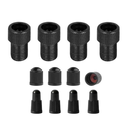 Bicycle Valve Adapter Presta to Schrader Valve Converter Rustproof Corrosion Resistant Durable Bicycle