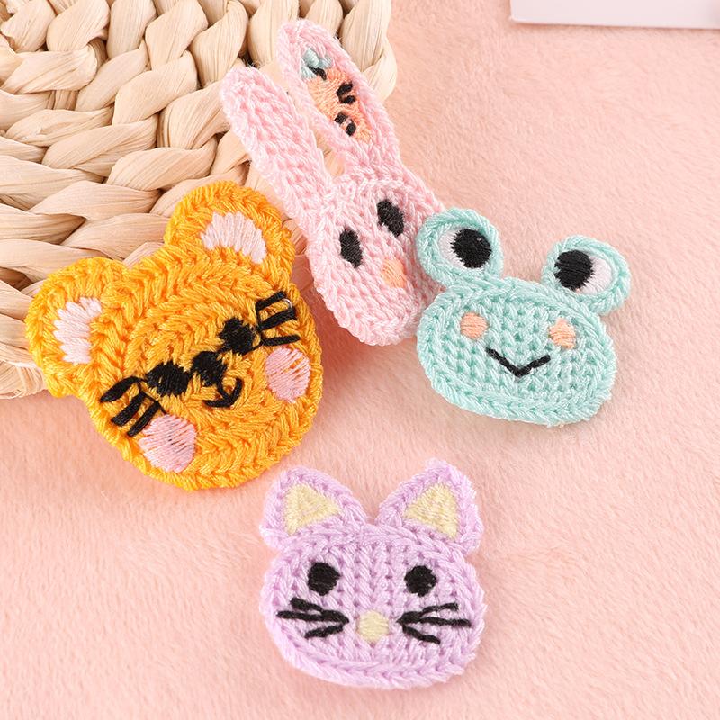 Ручной аккаунт DIY патч Компьютерная вышивка Этикетка Одежда с маленькими животными Аксессуары для волос Тканевая этикетка Водорастворимая глава Вышивка Тканевая наклейка