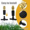 10pcs Brass Atomizing Nozzle, Irrigation Fittings Kit, 1/4in Connection Port Nozzle, for Garden, Irrigation, Greenhouse, Lawns