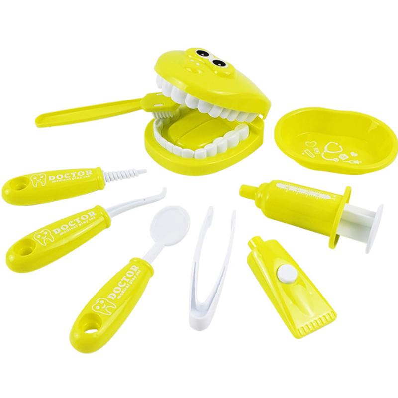 9 шт./компл. детские развивающие игрушки для вставных зубов дошкольного обучения, игра для чистки зубов, детские игрушки, ролевые игры, медицинские инструменты, забавные игрушки