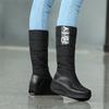 Цветные зимние сапоги женские туфли в стиле Южной Кореи сапоги на платформе танкетке сапоги до середины голени женские плюшевые зимние сапоги