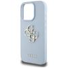 Etui do iPhone 16 Pro Max Guess Grained Classic Logo Niebieskie
