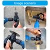 Right Angled Drill Chuck Adapter Antislip Multifunctional Drill Attachment Adapter Right Angled Drill Attachment Metal