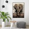 5D DIY Алмазная картина Животное Полная дрель Вышивка Слон Домашнее украшение Мозаика Алмаз