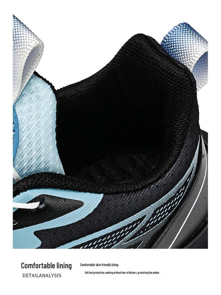 2024 Men's Summer Rotating Button Running Sneakers with Breathable Thick-Soled Popcorn Cushioning