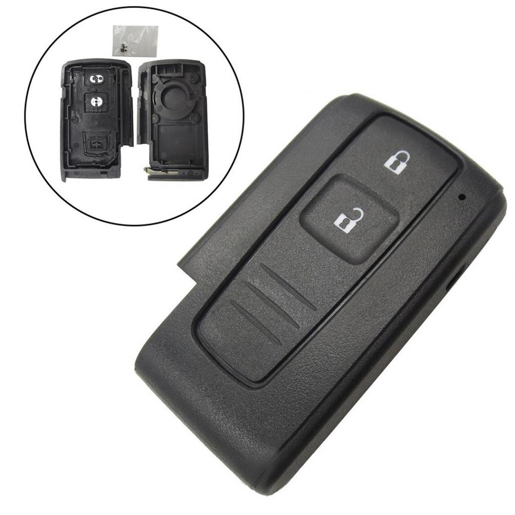 2 Button Card Cover Car Key Case for Prius 2004-2009 Corolla Verso Camry