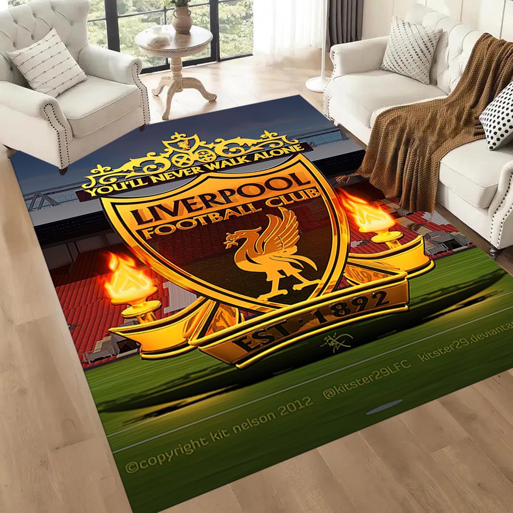 Liverpool Football Club Carpet Suitable For Playrooms Dining Room Hallway Bedrooms Antislip Rug Decorate Offices Perfect Birthdaychristmas Gift Idea