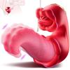 Вибратор для взрослых секс-игрушка для женщин - 4 в 1 вибратор с толчком языка, дилдо, секс-игрушка всасывающий стимулятор клитора, инструмент для удовольствия