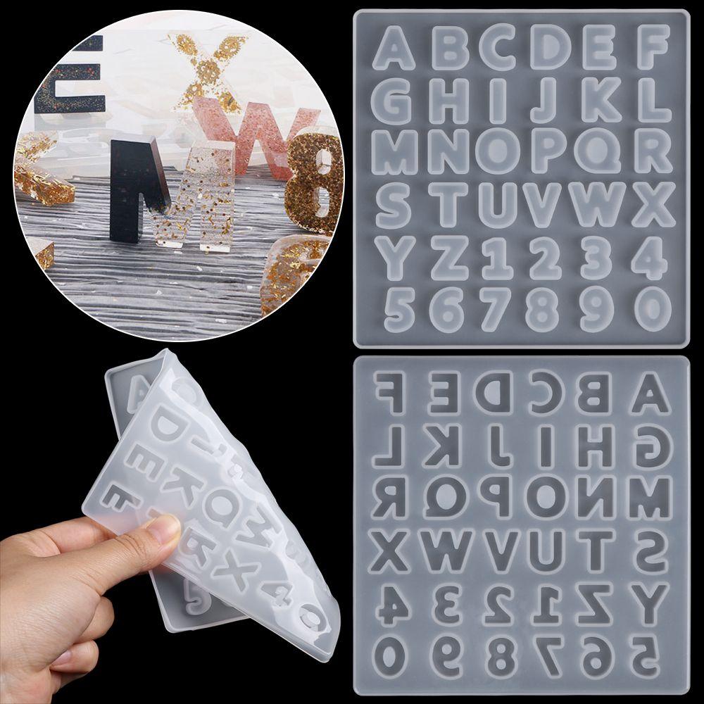 Ornament Resin Casting Silica Gel Handmade DIY Crafts Silicone Molds Resin Mould Alphabet Number